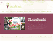 Tablet Screenshot of eco-createurs.com